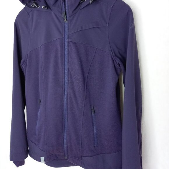 Icebreaker Merino Purple Zip Light Jacket (S) - Picture 3 of 12
